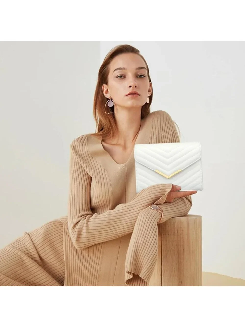 Chic Evening Clutch Purse for Women | Formal Party Wedding Bag with Detachable